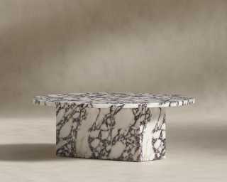 Romlulus Coffee Table - Low - Viola Marble