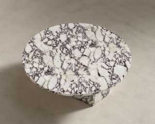 Romlulus Coffee Table - Low - Viola Marble