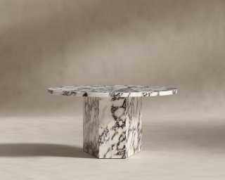 Romlulus Coffee Table - High - Viola Marble