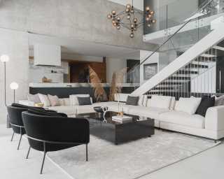 Antonio Modular Scene featuring Liza Coffee Table Grande Antonio Modular Scene featuring Liza Coffee Table Grande