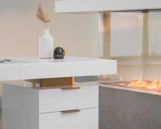 Arlo Desk Scene featuring Nova Lounge Chair Arlo Desk Scene featuring Nova Lounge Chair