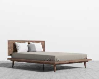 Asher Bed in Queen - Walnut Asher Bed in Queen - Walnut