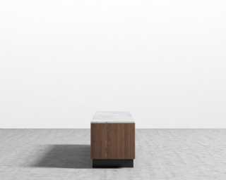 Augustus TV Stand - White Marble Augustus TV Stand - White Marble