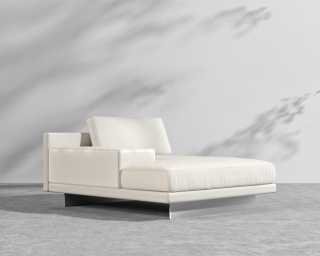 Dresden Outdoor Left Chaise with Armrest - Palisades Dresden Outdoor Left Chaise with Armrest - Palisades