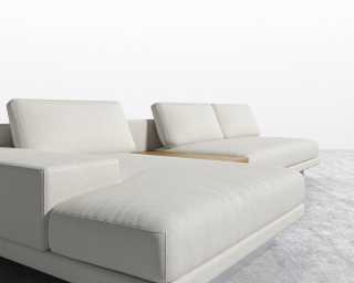 Dresden Sectional Sofa - Ash Side Table - Modern Felt - Alesund