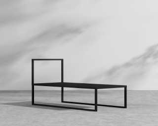 Everett Side Table - Black Frame