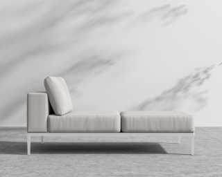 Francis Chaise Right - Palisades - White