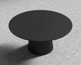 Gallus Dining Table - Black Concrete - 63"