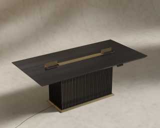 Georgio Conference Table - Black Oak