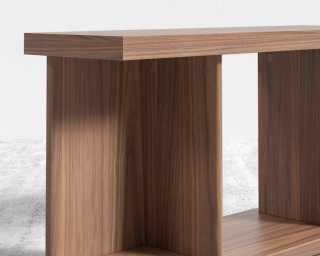 Kaye Modular End Table - Walnut