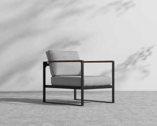 Louis Outdoor Armchair - Encino - Black Frame