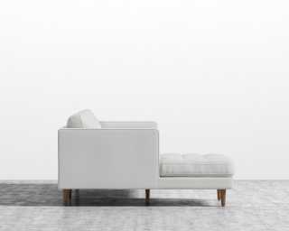 Luca Sectional - Left Hand Facing - Microfiber - Trento Eggshell