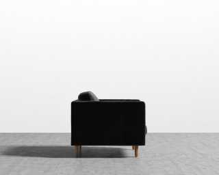 Luca Armchair - Vintage Velvet - Black