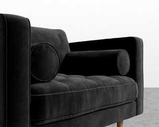 Luca Armchair - Vintage Velvet - Black