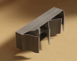 Magnus Entry Way Console - Gray Oak