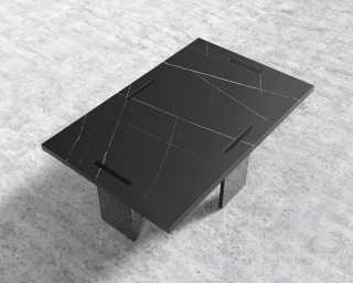 Marbella Coffee Table - Black Pietra Ceramic