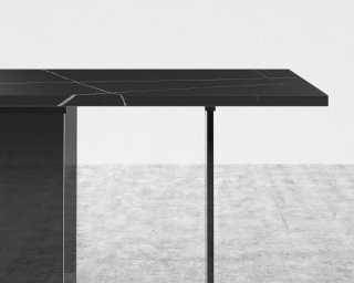 Marbella Dining Table - Black Pietra Ceramic