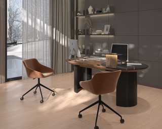 Massimo Desk with Rocco Dining Chair 