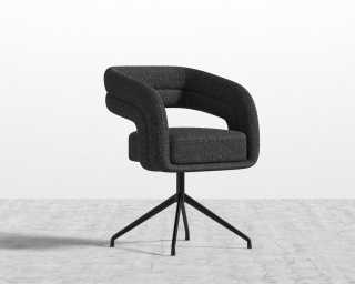 Mia Dining Chair - Chatou Boucle - Caviar