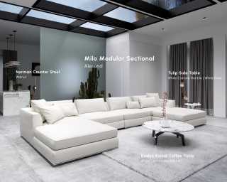 Milo Modular Sectional - Alesund - Modern Felt 