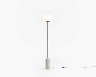 Nino Floor Lamp - White Terrazzo