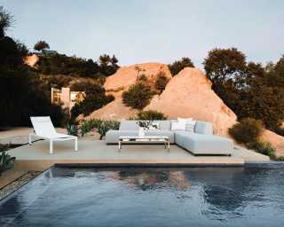 Spencer Outdoor Lounger - White Spencer Outdoor Lounger - White