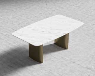 Solana Dining Table - 71" - White Marble