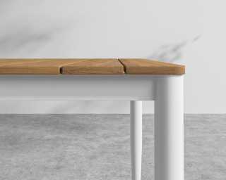 Spencer Outdoor Dining Table - White Frame Spencer Outdoor Dining Table - White Frame