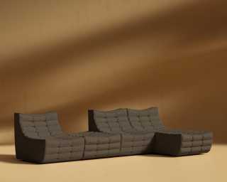 Tanner_Modular_Sectional_Shearling - Espresso 