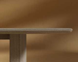 Tiberius Table - Grey Oak - Solid Wood