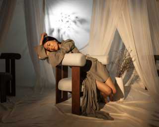 Tola Lounge Chair Staged