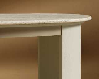 Valerian Desk - White Travertine - Alabaster