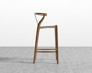 Wishbone Barstool - Walnut 