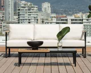 Louis Outdoor Sofa - Palisades - Black Frame