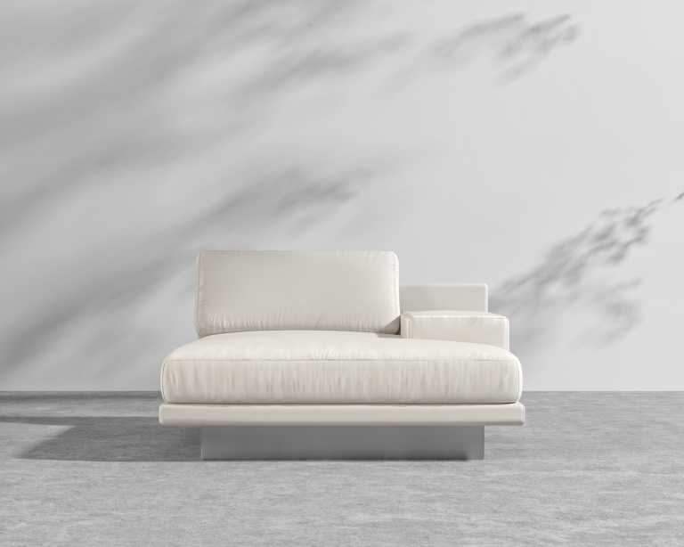 Dresden Outdoor Right Chaise with Armrest - Palisades