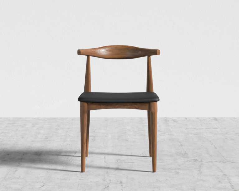 Elbow Chair - Walnut - Trento Jet Black