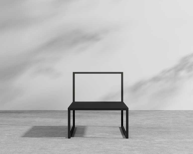 Everett Side Table - Black Frame