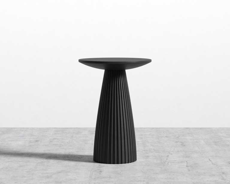 Gallus Side Table - Black Concrete