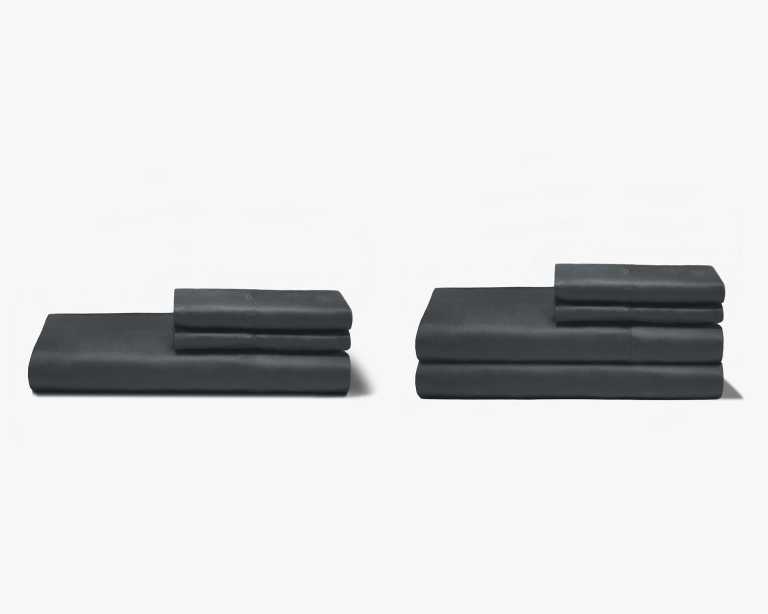 Organic Bamboo Sheet Set + Duvet Cover Set - Charcoal 